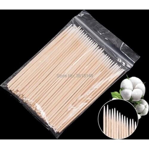 500pcs 10CM Microblading Cotton Swab Tattoo Permanent Makeup Cosmetic Applicator Sticks Eyelash Extension Glue Removing Tool