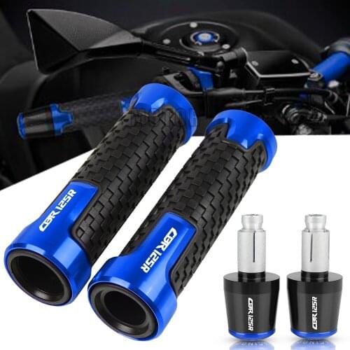 Motorcycle Accessories CNC 7/8" 22MM Handlebar Grips Handle Bar Cap End Plugs For Honda CBR125R CBR 125R 2011-2014 2013 2012