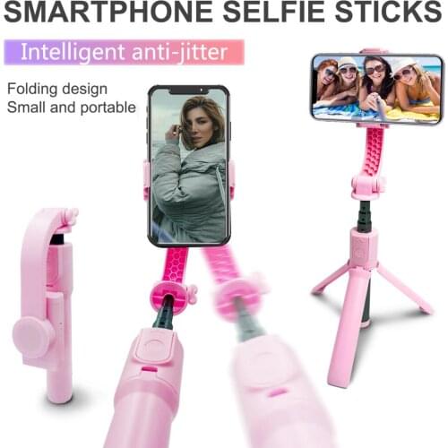Wireless bluetooth stable shooting and anti-shake foldable telescopic handheld selfie stick for mobile phones