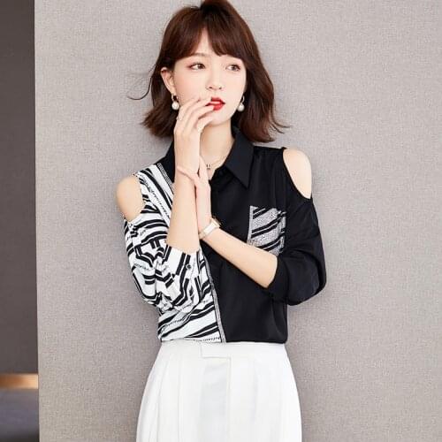 Блузки с открытыми плечами CLAINTEKS China At AliExpress