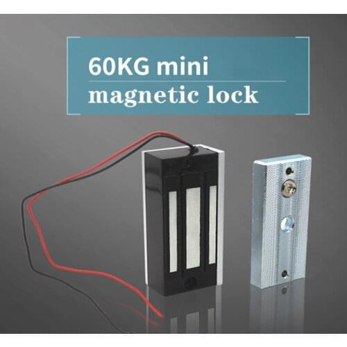 Cabinet Lock Drawer lock Electromagnetic Lock Electric Magnetic Lock 12V DC 60Kg Holding Force For Access Control