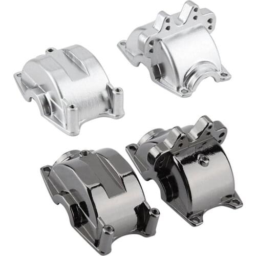 2Pcs Aluminum Front and Rear Gear Box Set for WLtoys 1/18 RC Car A959 A959B A969 A969-B A979 K929 Upgrade Parts