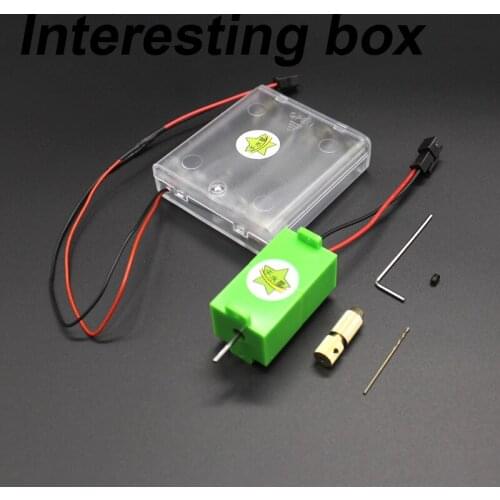 Mini green box drill model drilling micro small drill DIY hand drill mini drilling machine small hole punch