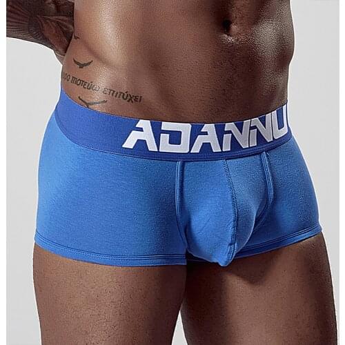 Men Underwear Sexy Men Boxer Cotton Breathable U Pouch Male Pants Cueca Tanga Comfortable Underpants Men Boxer Shorts 6 Colors