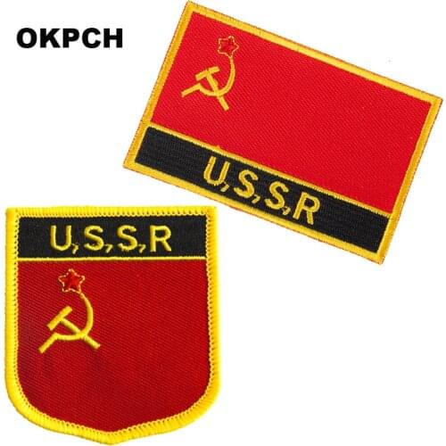 USSR Flag patches embroidered flag patches national flag patches Patches for Clothes DIY Decoration PT0145-2