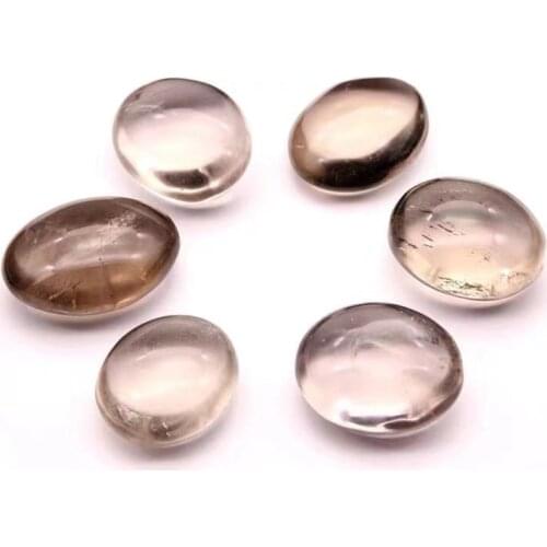 Natural smoky palm stones quartz crystals minerals massage gemstones reiki healing fine for gifts