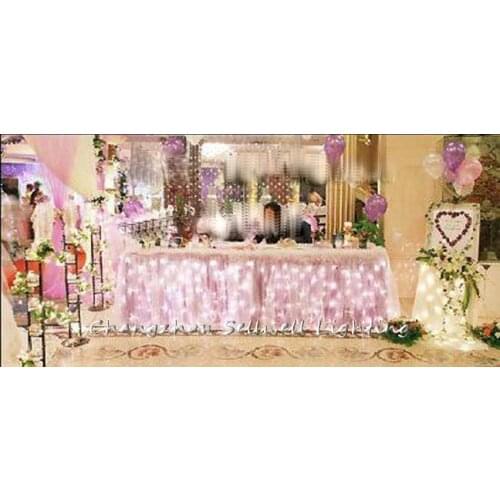 NEW!Wedding celebration table decoration 1*4m white LED star lamp H208