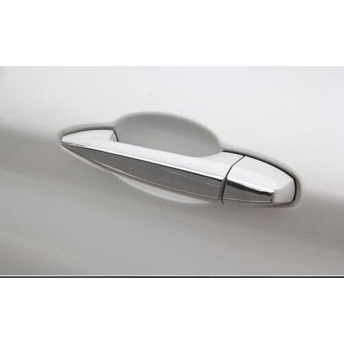OFor BMW X1 F48 2016 2017 ABS Chrome plastic Side Door Outer Handles Cover Trim Decoration 8pcs Car modification