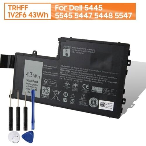 Original Replacement Battery TRHFF 1V2F6 For Dell 5445 5545 5447 5448 5547 Inspiron 15" Genuine Rechargable Laptop Battery 43Wh