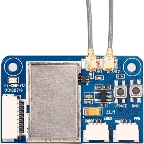 Original Flysky FS-X6B FS X6B 2.4G PPM i-BUS 6CH Receiver For Rc Quadcopter FS-I6X FS-i4 FS-i6 FS-i6S Transmitter