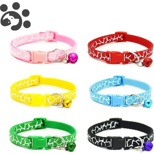 Cat Collar with Bell for Cats Basic Cat Collar Necklace for Small Dogs Kitten Neko Clothing Collar for Dogs MP0066