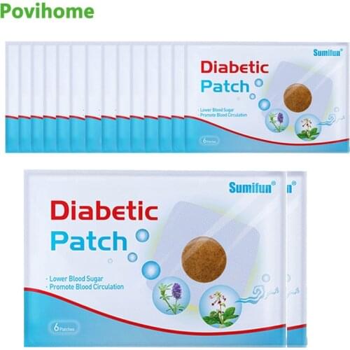 Sumifun 90 Pcs/15 Bags Diabetes Patch Chinese Natural Herbal Medications Treatment Cure Diabetes Reduce High Blood Sugar Product