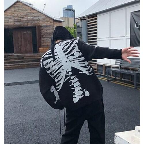 Top women Harajuku Women Sweater goth Oversize O Neck y2k Loose Pullover for Men Fashion Hip Hop Streetwear Female coat winter