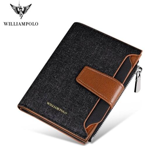 RFID Men Small Wallet Mens Short Canvas Card Case Male Card Demolition Drivers License Card Holder Multifunctional Coin Purse