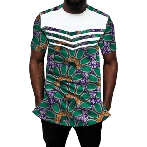African print shirts short sleeve mens Ankara outfit fashion patchwork dashiki fashion groom tops custom made Africa clothing