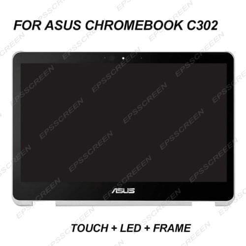 WITH FRAME 12.5INCH B125HAN02.2 For ASUS C302 Assembly Laptop LCD Screen Display Panel with Touch Screen 1920*1080