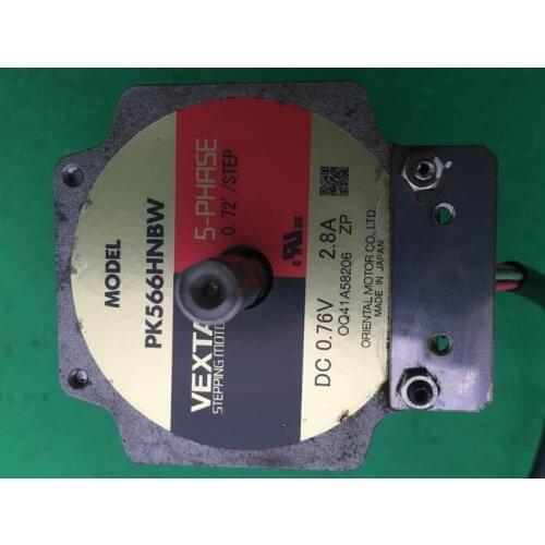 PK566HNBW 2.8A 0.76V stepper motor used in good condition . 80% appearance new , good working , free shipping