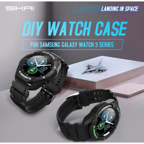 Sikai Case for Samsung Galaxy Watch 3 45mm 41mm Soft TPU Protective Bumper Cases For Samsung Galaxy Watch 3 41/45 mm