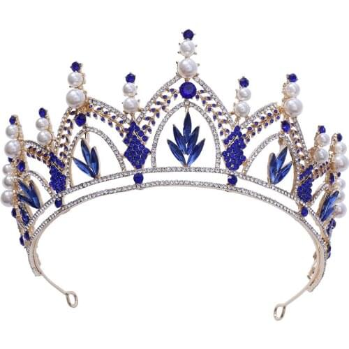 Wedding Tiaras and Crowns for Women Crystal Princess Crown Rhinestone Birthday Party Prom Queen Crowns