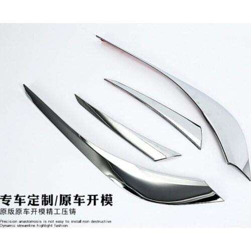 For Mazda CX-5 2017 4PCS Brand New High Quality ABS Chrome Rear Headlight Fog Lamp Eyelid Eyebrow Car Styling Accessories