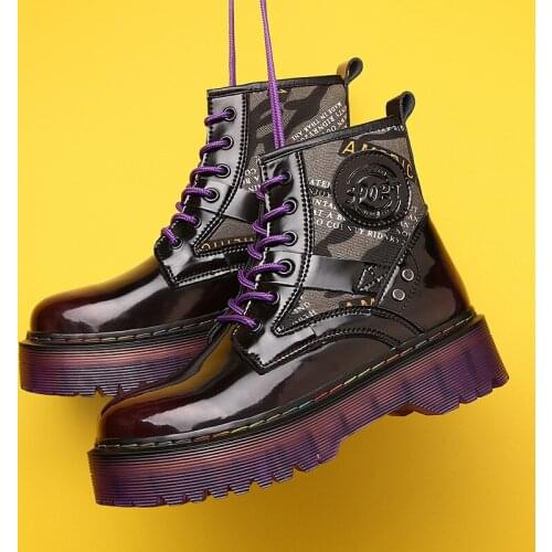 Womens Platform Boots Autumn High Quality Martens Boots Woman Punk Motorcycle Brand Chunky Boots for Women Fashion Short Boots