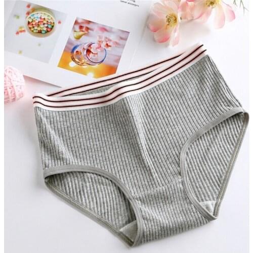 Women Panties Cotton Comfy Breathable Ladies Underwear Low Waist Briefs For Women Girls