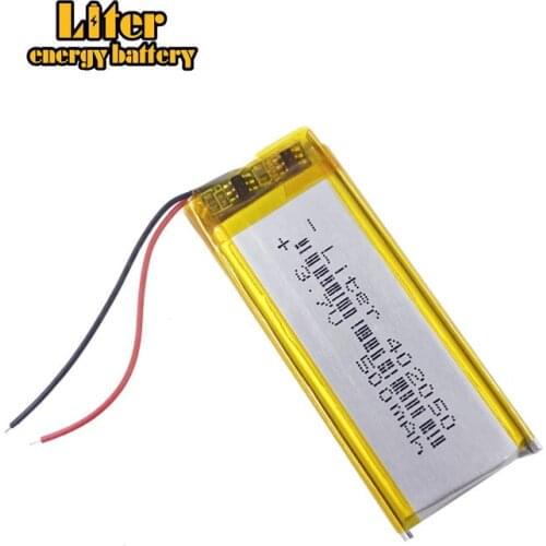 1/2/4pcs 420mAh 3.7V 402050 042050 Lithium Polymer Battery Rechargeable Li-po Batteries for MP3 MP4 MP5 Bluetooth Headsets