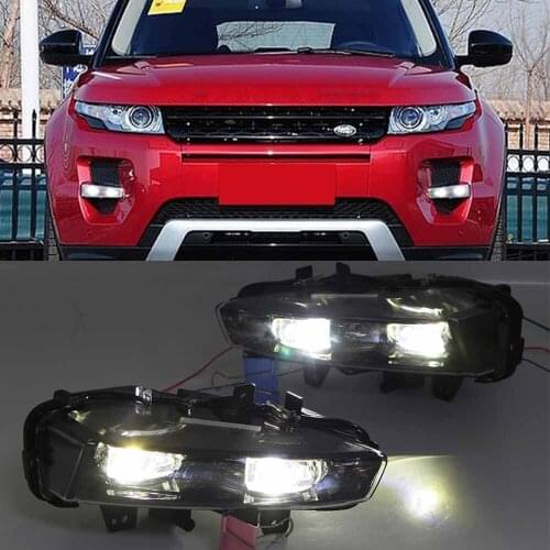 1Set Front Fog Lights Lamp For Land Rover for Range Rover Evoque 2011 2012 2013 2014 2015 2016 LED headlight foglights