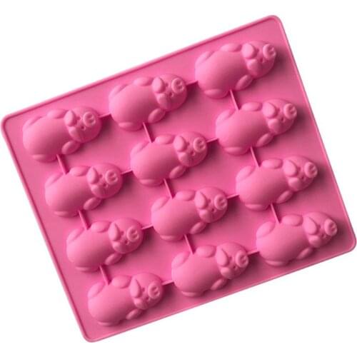 3 Pack 12 Little Pigs in a Blanket Silicone Baking Pan, Piggy Pops Dropship