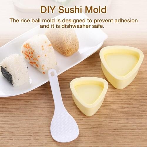 Triangular Sushi Molds With Ladle Dishwasher Safe Rice Ball Maker Love Plum Children Baby Rice Sushi Mould