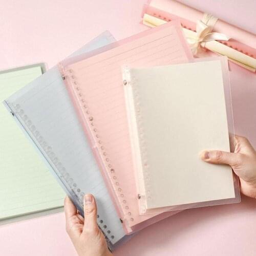 A5/B5 Loose Leaf Notebook Blank Grid Line Dot English Paper Refill Binder Note Book Weekly Planner Office School Supplies