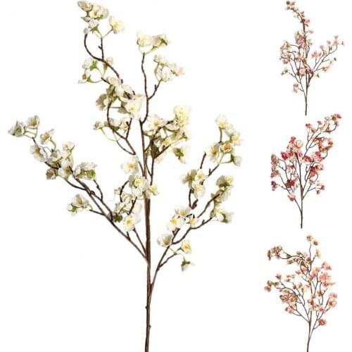 Creative Simulation Imitation Flower Beautiful Colorful Portable Real Touch Cherry Blossom Flower for Festival Decoration