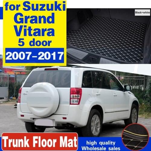 Car trunk mat for SUZUKI Grand Vitara five door 2007-2017 cargo liner carpet interior accessories cover