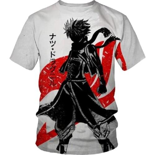 2021 Summer 3D Anime Printed Tops Fun Fashion Men’s T-Shirt Tops Street Hot Selling Casual Men’s and Women’s Same T-Shirts