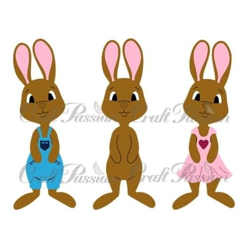 Mmao Crafts Metal Steel Cutting Dies 2021 New Cute bunny Stencil For DIY Scrapbooking Paper/photo Cards Embossing Dies