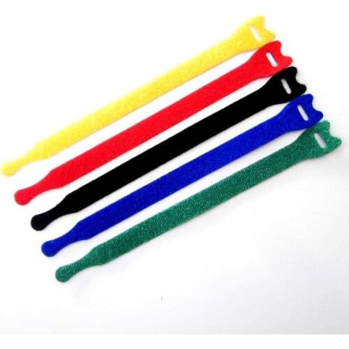 12*150mm Nylon Reusable Cable Ties With Eyelet Holes Back To Cable Tie Nylon Hook Loop Fastener Management