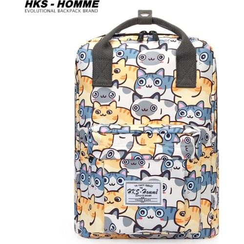 2021 New Women Backpack for Girls Boys School Bags Teenage Canvas Waterproof School Back Pack Printing Fashion laptop Bagpack