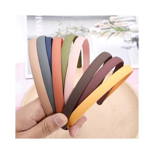 New fashion simple frosted Morandi color, all-match zigzag press hair makeup wash headband
