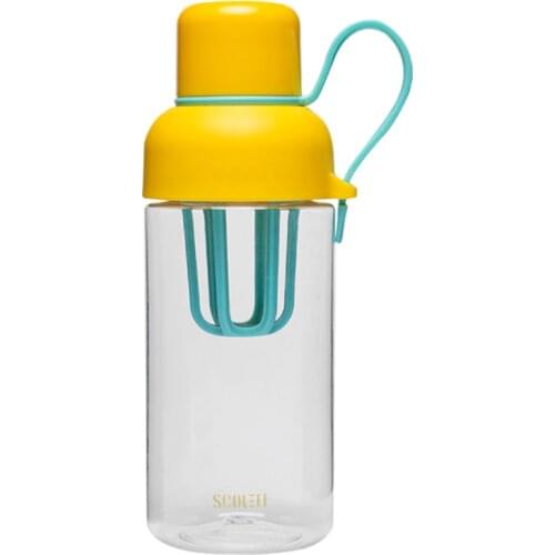 Portable Juice Shaker Bottle High Capacity Summer Creative Protein Blender Shaker Bottle Gym Sport Borraccia Drinkware DI50YYB
