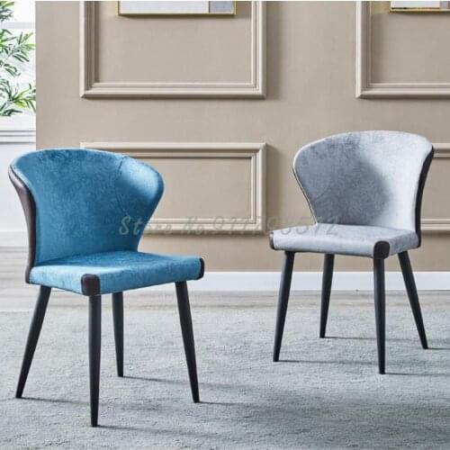 Simple modern dining chair backrest chair household dining table and chair light luxury hotel chair desk office chair nail art m