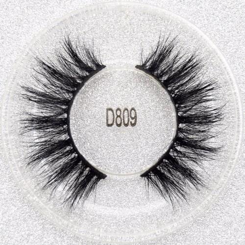 Visofree 3D Real Mink Eyelashes Medium Volume Long Winged Eyelashes Fascinating Makeup tools 1 Pair/box False Lashes D809
