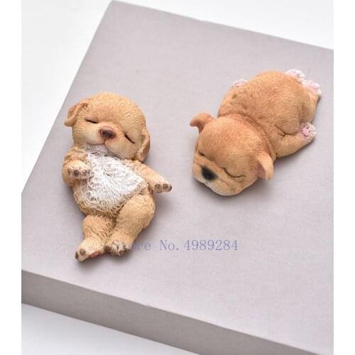 Nordic Creative Resin Mini puppy dog Modern home childrens room Decorative ornaments lovely Small sculpture Desktop decorations