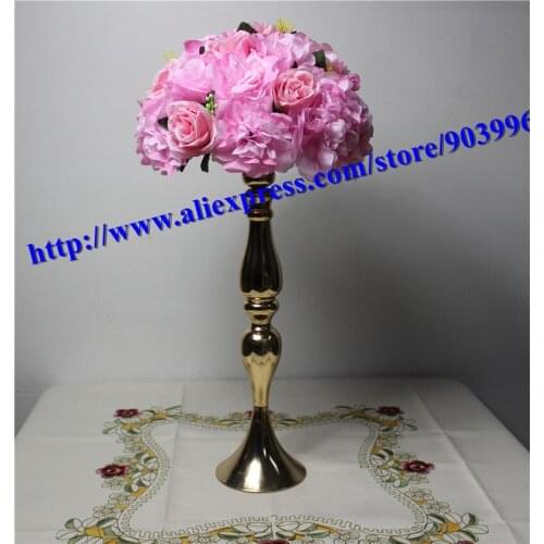 SPR 2018 wedding flower ball wedding road lead flower dahlia Rose candlestick table centerpiece flower decoratio Free shipping