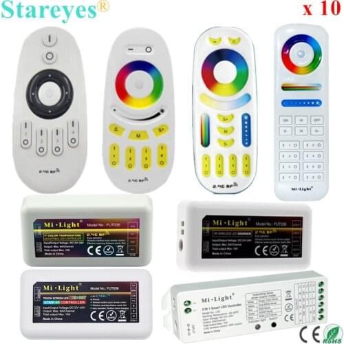 10 Pcs Mi Light MiBoxer RF 2.4G LED strip remote controller dimmer CCT RGB RGBW RGBCCT FUT035 FUT036 FUT037 FUT038 FUT039 FUT096