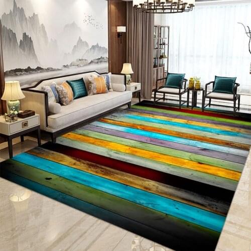 ZDAAZV Modern 3D Printing Area Rug Geometric Table Blanket Floor Mat Anti-slip Boho Style Carpet for Living room Kids Room Decor