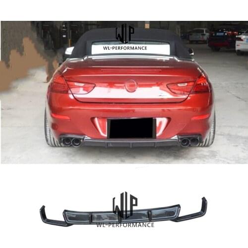F12 6 Series High Quanlity Carbon Fiber Rear Lip Diffuser Car Styling for BMW F12 6 Series Car Body Kit 640i 650i 2014-UP