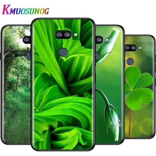 Green Natural Cute Plant For LG K22 K71 K61 K51S K41S K30 K20 2019 Q60 V60 V50S V50 V40 V35 V30 G8 G8S G8X ThinQ Phone Case