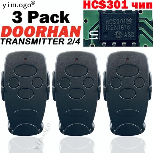 3 PCS DOORHAN Remote Control DOORHAN Transmitter 4 433mhz Dynamic Code DOORHAN keychain for a barrier