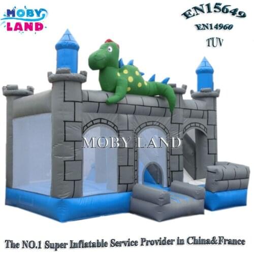 4x5m Inflatable Moonwalk, Commercial Rental Use Dinosaur Bouncy Castle for Kids