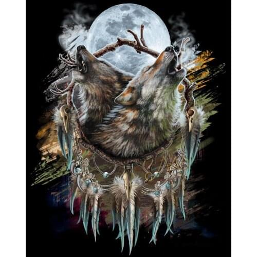 Wolf diamond Embroidery,mazayka diy diamond painting mosaic diamant painting 3d cross stitch diamond pictures H195